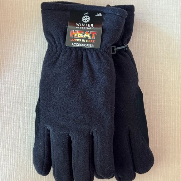 Winter Essentials Unisex Gray Heat Locks in Heat Gloves New - Picture 1 of 3
